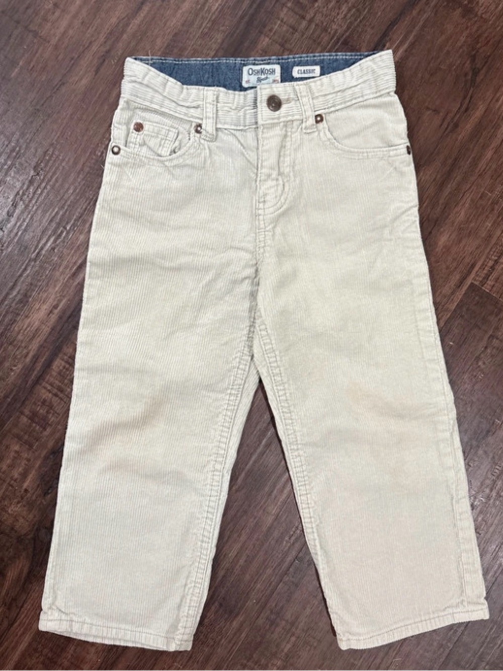 OshKosh B'gosh Cream Corduroy Trousers for Kids